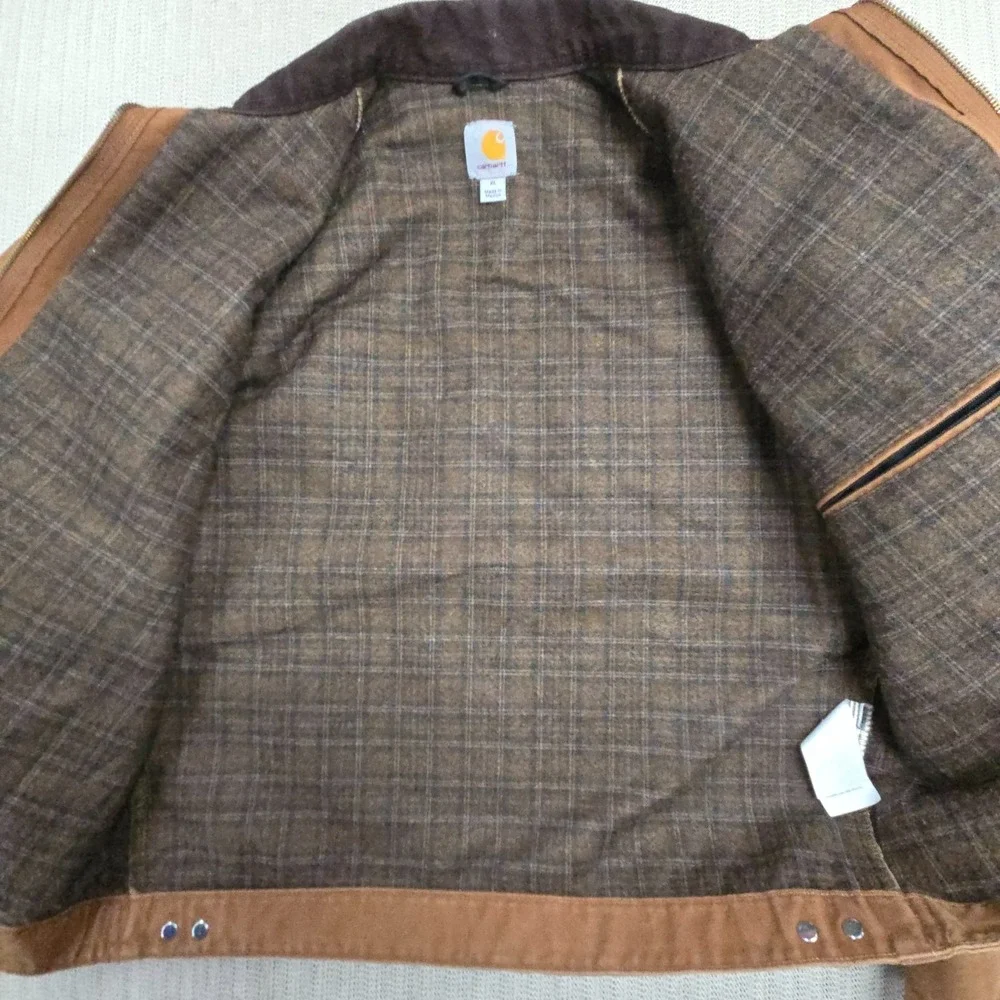 Carhartt Alabama Crimson Tide Jacket Mens XL Blanket Lined Detroit Duck Canvas